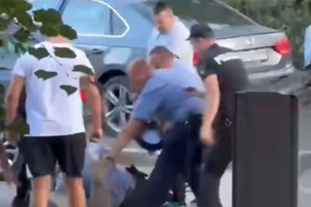 Procurio snimak incidenta u Goraždu: Učestvovao u udesu, pa napao policajce (VIDEO)