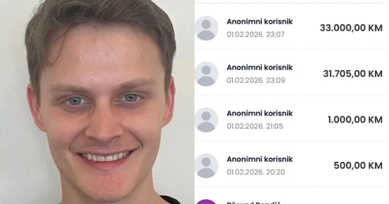 HUMANOST NA DJELU! Anonimni korisnik za liječenje mladića iz BiH uplatio 64.000 KM