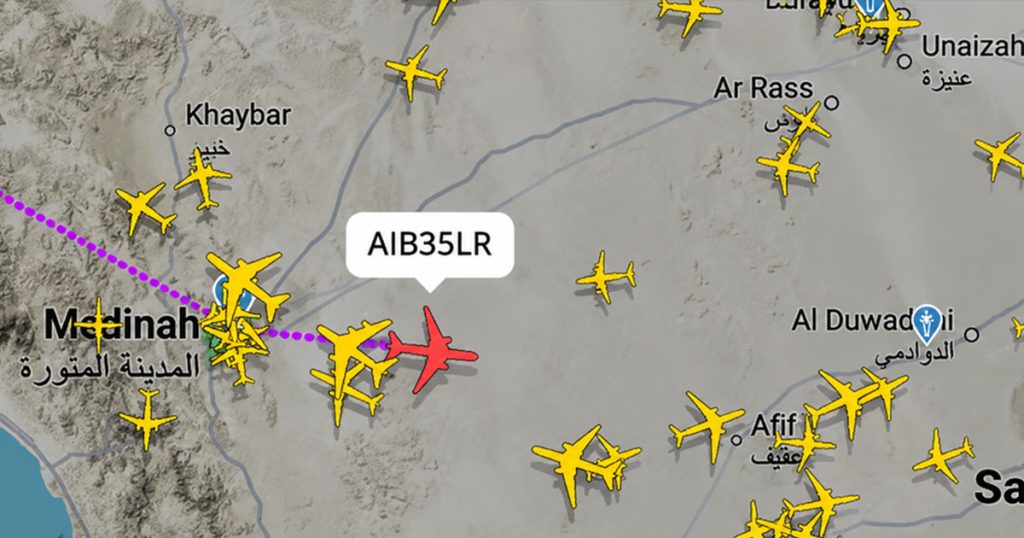 Foto: FlightRadar/Printscreen