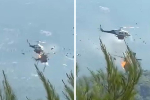Dva protivpožarna helikoptera sudarila se tokom gašenja požara u Grčkoj