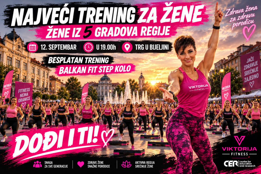 Dolaze žene iz 5 gradova regije – Bijeljina postaje centar najvećeg fitnes okupljanja za žene, dođi i ti!
